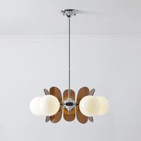 Lustre créatif postmoderne en laiton avec abat-jour en verre côtelé, luminaire suspendu pour salon, décoration de Noël