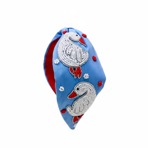 Serre-tête élégant à fleurs et perles avec broderie fine faite à la main pour femmes – Collections de mode boutique et vente en gros - Product Image 5