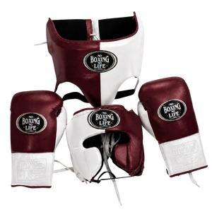 Ensemble de boxe personnalisé en cuir de vachette véritable, neuf, modèle le plus récent, best-seller, équipement de boxe haut de gamme, « No Boxing No Life » - Product Image 4