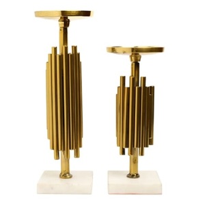 Porte-bougie en métal finition dorée, produit le plus vendu, accessoires de décoration pour fête de Noël, porte-bougie votif - Product Image 6