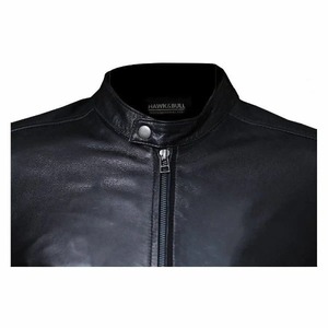 <b>Men</b> Varsity Style Genuine <b>Leather</b> Motorcycle <b>Jacket</b> Biker <b>Jacket</b> - Product Image 5