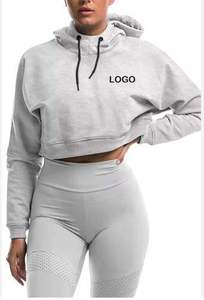 Ensembles en molleton personnalisés OEM pour femmes, ensembles deux pièces en coton, finitions soignées pour les labels de streetwear américains - Product Image 4