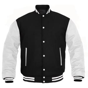 Chaqueta Varsity Unisex con Letras Bordadas, Revestimiento Impermeable y Cortavientos, Mangas de Lana para Invierno, Logotipo Personalizado, Fabricante OEM al por Mayor - Product Image 5