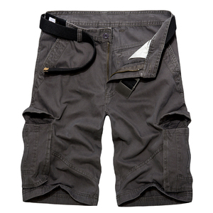 Pantalones Cortos Casuales de Alta Calidad para Hombre, Cierre con Cordón, Diseño Multibolsillos, Ligeros, de Verano, Tejido de Algodón - Product Image 2
