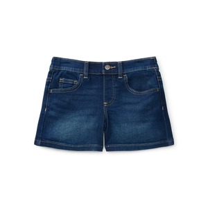 Shorts en jean délavé foncé pour homme, taille mi-haute, 100 % coton, décontractés, pour l'été, avec boutons et poches - Product Image 1
