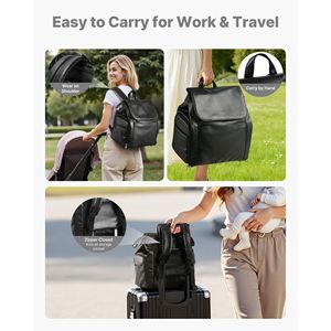 Mochila Portátil de PU para Extractor de Leche Materna con Bolsa de Hielo, Bolsa de Lactancia y Accesorios para S1/S2 para Almacenar Leche Materna - Product Image 2