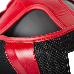 Casque de boxe professionnel en cuir, protège-tête pour sparring, barre faciale, protection du nez, MMA, Muay Thai, casque d'entraînement réglable - Product Image 4