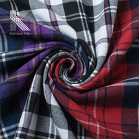 Tela de Algodón 100% Teñida con Hilo, Efecto Piel de Durazno, Transpirable, Absorbente de Humedad, Peso Medio, para Ropa Casual Moderna