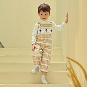 ชุดเสื้อผ้าขนแกะลายสก็อตของเด็กผู้ชายชุดรอมเปอร์ BC1340 - Product Image 1