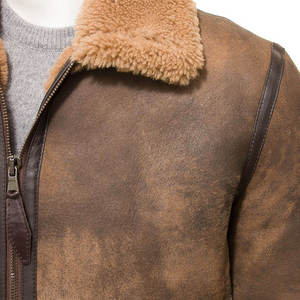 Men Sheep Skin <b>Leather</b> <b>Jacket</b> Premium <b>Real</b> <b>Leather</b> Stylish Casual Wear Soft Comfortable Fit Durable Custom Design Factory - Product Image 4