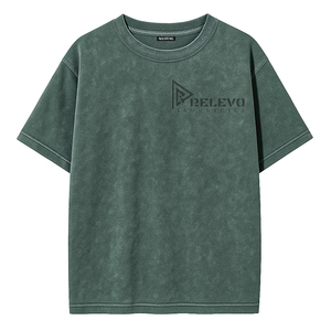 Nueva Camiseta de Manga Larga para Hombre, Estilo Casual, Lavado Ácido, Personalizable, de Alta Calidad, Algodón/Poliéster, Holgada y Transpirable - Product Image 1