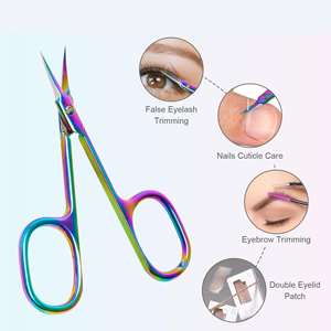 Ciseaux à ongles et à cuticules professionnels en acier inoxydable, russes, à pointe courbée, pour usage hospitalier, réutilisables - Product Image 1