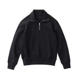 Sweat-shirt à col zippé personnalisé en coton brossé, pull à col zippé, fournisseur de vêtements pour hommes sur mesure - Product Image 4