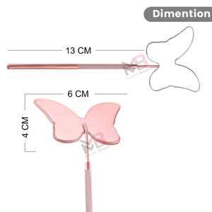 Espejo para Pestañas Color Oro Rosa 2026, Espejos para Pestañas Profesionales Hechos a Medida, Espejo para Pestañas con Logotipo Personalizado, Forma de Mariposa - Product Image 6