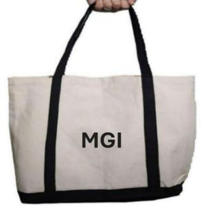 Eco-Friendly Recyclable Organic Cotton Tote Bag for Women Grocery Shopping Pocket Custom Printed Logo Silk Screen Printing - Product Image 6