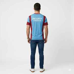 Camiseta de Hombre Vintage 100% Algodón con Logotipo Personalizado, Manga Corta, Cuello Redondo, Estilo Urbano, Diseño Tejido Hip Hop - Product Image 4