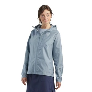 Women Windbreaker <b>Jacket</b> Hooded Lightweight Waterproof Packable Running Outdoor Skin Coat Blue Lime Green - Product Image 2