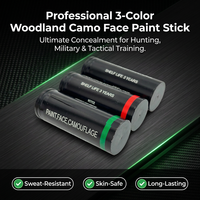 Peinture camouflage multifonctionnelle pour le visage, idéale pour l'entraînement en extérieur, la chasse et les équipements tactiques – pour le camping et la randonnée