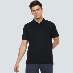 เสื้อโปโลกอล์ฟปักลาย พิมพ์ลาย ออกแบบเองได้ สีพื้น ขาว ดำ ผ้าฝ้าย โพลีเอสเตอร์ แห้งเร็ว สำหรับผู้ชายและผู้หญิง - Product Image 1