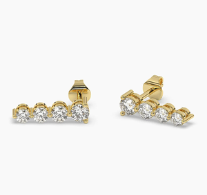 Designer 14KT <b>Rose</b> Gold Lab Diamond Vintage Drop Earrings IGI Certified for Women Party & Wedding Elegant Jewelry - Product Image 3