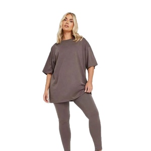 เสื้อทีเชิ้ตสีพื้นสำหรับผู้หญิงเสื้อยืดผ้าคุณภาพสูงสวมใส่สบายดีไซน์แบบปรับแต่งได้เสื้อยืดผ้าคุณภาพดีที่สุดเหมาะสำหรับสวมใส่ในชีวิตประจำวัน - Product Image 5