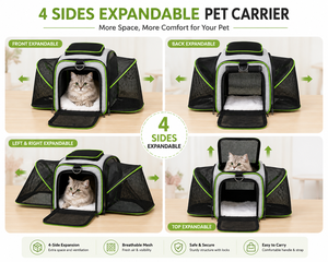 4-Side Expandable Foldable Portable <b>Cat</b> Dog <b>Backpack</b> OEM ODM Custom Logo Breathable Mesh Pet Travel Carrier Direct Manufacturer - Product Image 6