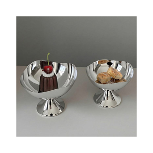 Juego de 3 tazones metálicos para servir, diseño elegante y moderno, tazón para servir comida en restaurantes, hoteles, cafeterías y servicios de catering. - Product Image 4