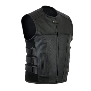 Wholesale <b>Men's</b> Leather <b>Vests</b> Custom Made Biker & Fashion <b>Vests</b> Bulk Supply Manufacturer <b>Men's</b> Leather <b>Vest</b> - Product Image 1