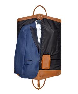 Housse de transport pour costume en cuir véritable marron vintage avec fermeture éclair, étui de voyage robuste pour uniforme LSC-0001 - Product Image 5