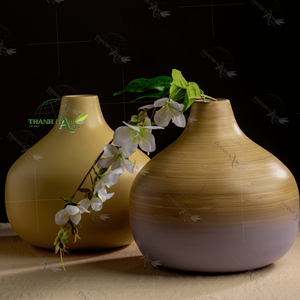 Meilleure vente de vase à fleurs en bambou de luxe Vases en bois de qualité supérieure au design élégant et durable - Product Image 1