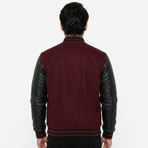 Chaqueta Varsity Contemporánea, Ropa Exterior Informal y Cómoda con Silueta Moderna, Tela Resistente, Diseño Personalizado - Product Image 5
