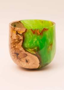 Elegante Tazón de Resina Epoxi Hecho a Mano, Libre de BPA, con Patrones de Madera Natural, Acabado Brillante y Duradero, Suministro Mundial - Product Image 2