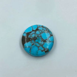 Pierre précieuse naturelle de turquoise de haute qualité pour la fabrication de bijoux, 20 mm, ronde, élégante, pour bague de mariée, provenant d'un fabricant indien, au prix de gros - Product Image 1