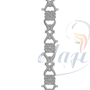 อะไหล่ประตูรั้วสวนอุตสาหกรรม รุ่น Heavy Duty Cast Iron ORNAMENTS-57 ขนาด 2.5" x 16.5" ประกอบง่าย ทนทานด้วยการพ่นทราย เหมาะสำหรับสวนสาธารณะ - Product Image 1