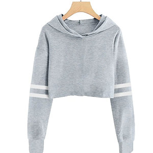 Conjunto Deportivo Gris con Capucha para Mujer, Manga Larga, Color Sólido, Estilo Casual para Otoño, con Bolsillos Laterales, Cintura Elástica, Trajes de Algodón para Niños - Product Image 2