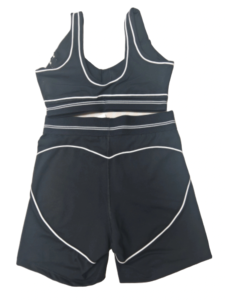 Conjunto de 2 Piezas de Shorts de Yoga Personalizados de Tallas Grandes, Estilo Europeo Americano, Más Vendidos, Transpirables, con Estampado, de Secado Rápido, Ecológicos y de Cintura Alta - Product Image 4