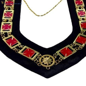 Exclusive Collection High Quality Embroidered Masonic Regalia Chain <b>Collar</b> Designed for Ceremonial Apparel and Formal Functions - Product Image 2