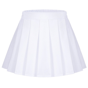 Uniformes scolaires pour enfants, jupe-culotte plissée à taille élastique, logo personnalisé, vêtements pour filles, jupe-culotte avec short - Product Image 6