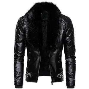 High Quality <b>Men</b> Genuine Leather Canvas Winter <b>Jacket</b> 2026 New Style OEM Custom Production Available - Product Image 2