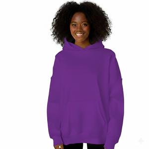 Sweat à capuche oversize pour femme, 100% coton, léger, séchage rapide, impression de logo personnalisée, streetwear automne-hiver, sweat à capuche pull-over - Product Image 1