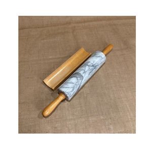 Marble <b>Rolling</b> Pin With Wooden Handle Nonstick Surface Dough Roller Custom Kitchen Organizer Baking <b>tool</b> At Best price - Product Image 2