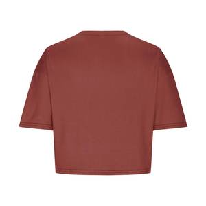 custom Crop Top <b>tShirts</b> and Tops <b>Plain</b> regular fit short Sleeve crop length t Shirt Women's 100% cotton screen printing t-shirt - Product Image 5