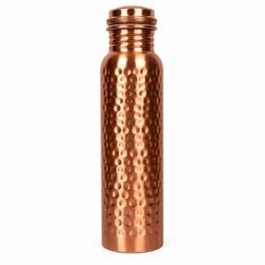 Bouteille d'eau en cuivre à motif floral, portable, pour les voyages, avec couvercle inclus - Product Image 6