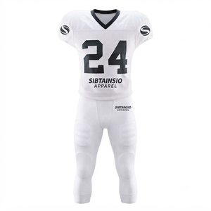 Ensemble de maillots de football américain personnalisés OEM/ODM en gros, sublimés, pour équipes, jeunes, collégiens, entraînement, uni - Product Image 1