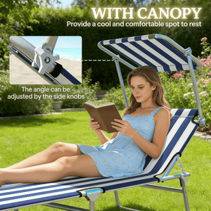 Sdraio Pieghevoli da Piscina, Comode Chaise Longue Pieghevoli per Uso Esterno - Product Image 5