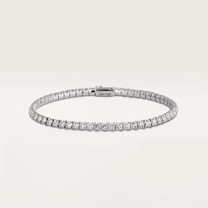 Men's 18K Solid Gold Baguette Cut Diamond Tennis <b>Bracelet</b> Channel Setting Luxury Everyday Wear - Product Image 1
