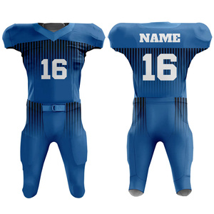 Tenue d'équipe 100 % polyester, uniforme de football américain de qualité supérieure, uniforme de football américain personnalisé pour les joueurs d'équipe - Product Image 1