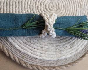 Anneaux de serviette en macramé pour mariage bohème champêtre ou accessoires de table pour la décoration de la salle à manger. - Product Image 3
