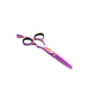 Tijeras de Peluquería Profesionales de Acero Inoxidable con Diseño Ergonómico, Premium Rainbow Offset Thinners, para Expertos de Salón - Product Image 4