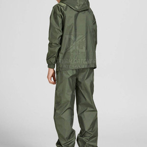 Ensemble de survêtement coupe-vent à capuche pour homme, idéal pour l'entraînement en extérieur – Fournisseur de vêtements de sport, fabrication OEM - Product Image 2